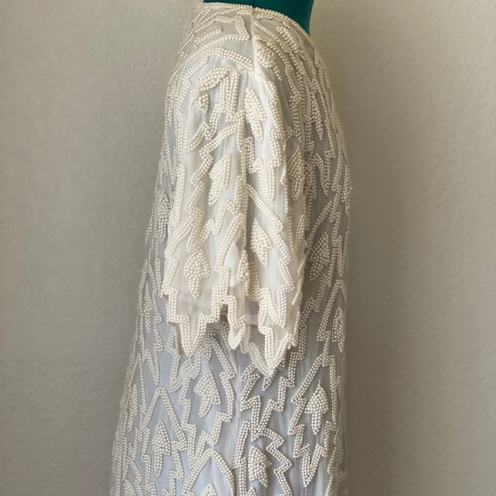 SOLDLaurence Kazar//Pearls Beaded/Ivory/White/Wedding - Picture 4 of 8